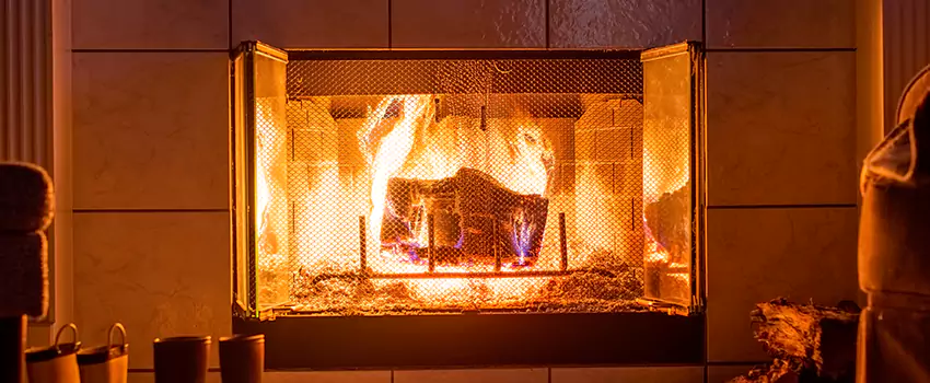 Mendota Hearth Landscape Fireplace Installation in Morgantown, West Virginia