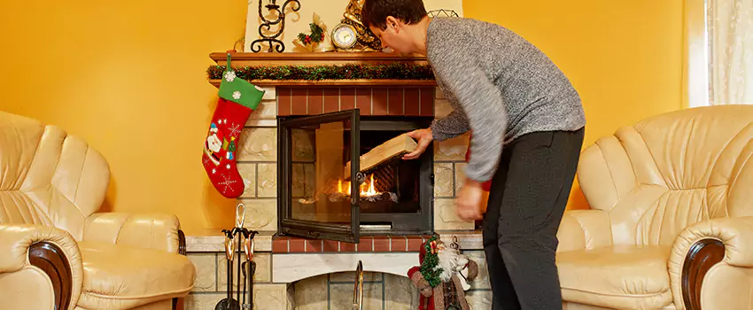 Rusted Metal Fireplace Restoration in Morgantown, West Virginia